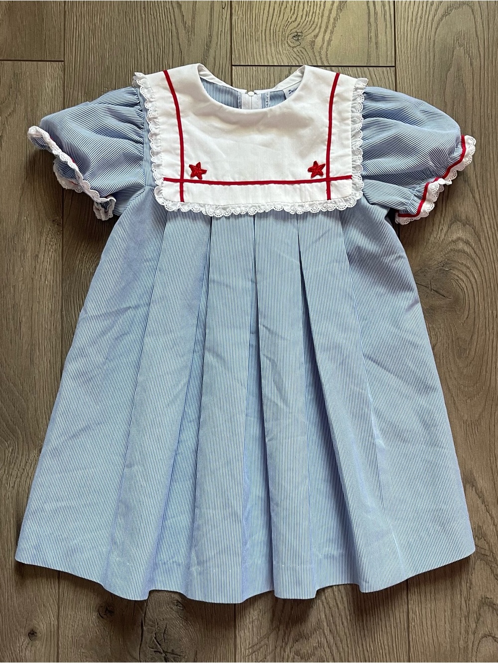 Vintage Good Lad Stars Stripes Girls Size 6 Patriotic USA Sailor Dress